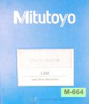 Mitutoyo-LSM-Mitutoyo LSM Series 444 (Type 89), Laser Scan Micrometer User Manual-444 Series-01